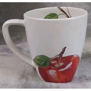 The Cellar Entertaining Coffee Mug Cup Red Apple Replacement‎ Teacher Gift CLR90